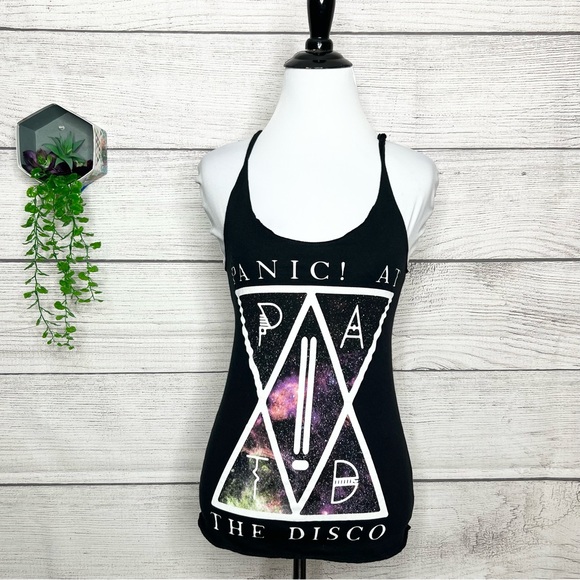 Hot Topic Panic! At The Disco Galaxy Tank Top Size XS - Picture 9 of 9